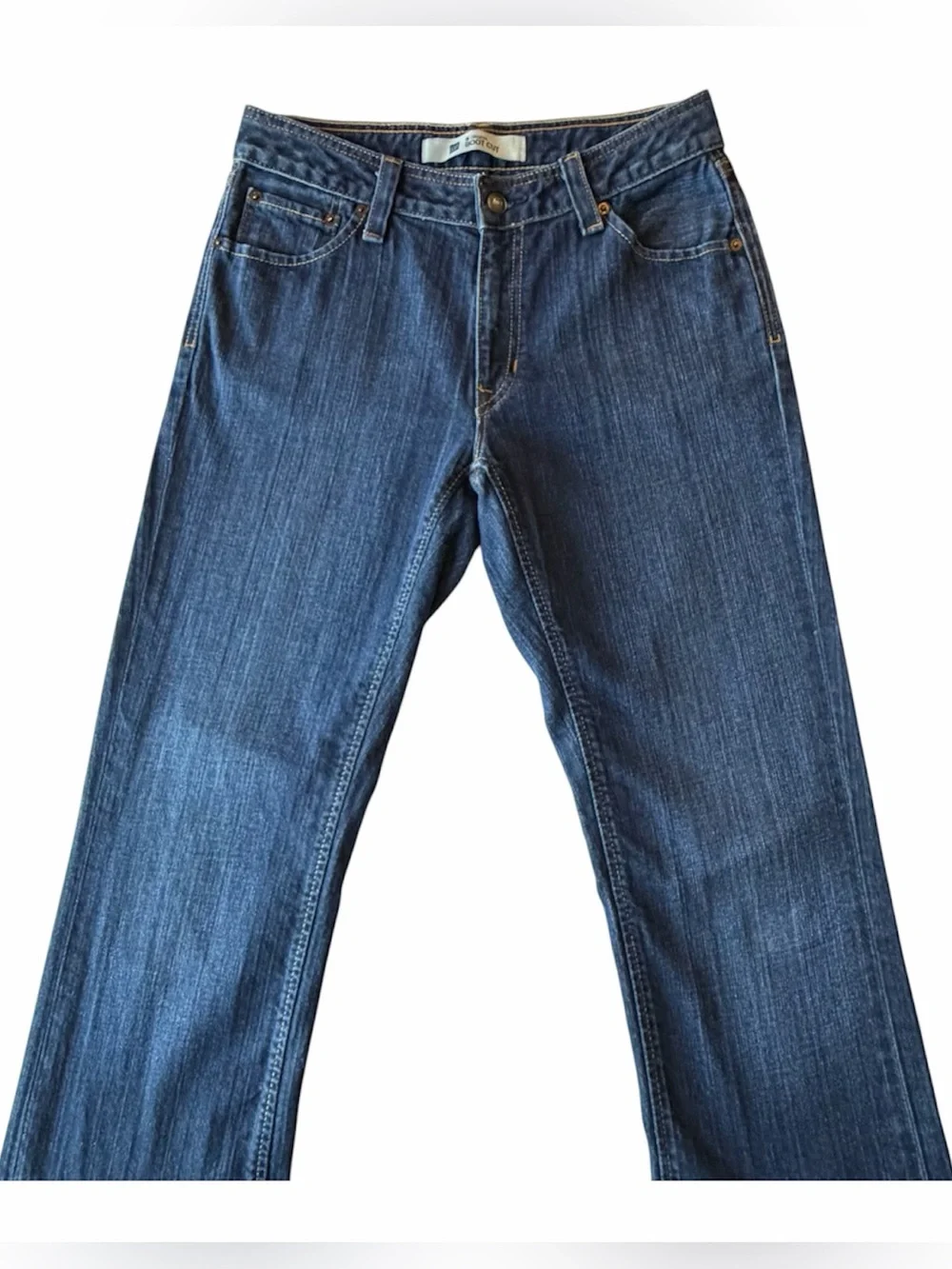 GAP Womens Jeans Y2K Original Bootcut Dark Wash Stretch Denim 32” Inseam 8 LONG